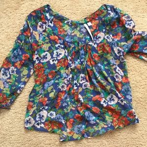 Lauren Conrad floral blouse